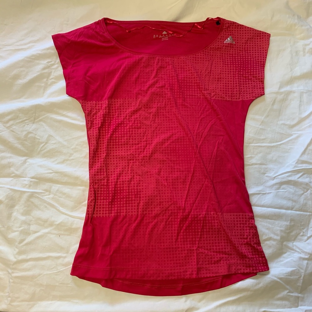 adidas hot pink shirt